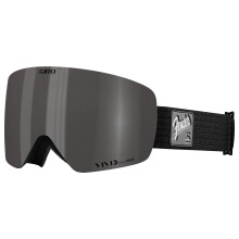 Goggles da sci contour Giro - occhiali da snowboard per uomini e donne - cinturino Silverburst con fumo vivido/lenti a infrarossi vividi