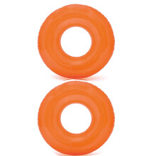Intex 59260EP farverig gennemsigtig, oppustelig r?rfl?de til swimmingpool (2 pakke)