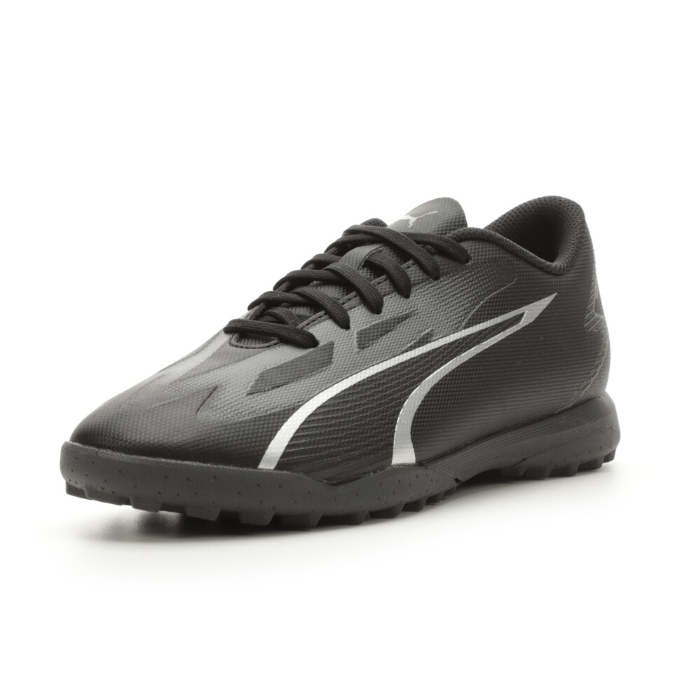PUMA Ultra Play Turf Training Sneaker  Black-Asphalt  11 US Unisex Big Kid
