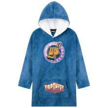 FORTNITE Dekbedovertrek voor Jongens Tieners 14+ Draagbare Dekbed Fleece Extra Lang (Blauw)