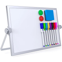Laokiiy Small Dry Erase fehr tbla mgneses asztali tbla llvnnyal Dry Eease tblval mini festollvny ktoldalas asztallapon tartval gyerekekne