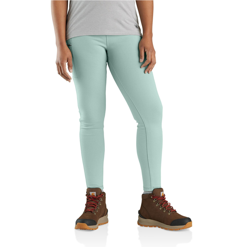 Carhartt Women's Plus Size Force Fitted Lightweight Utility Legging  Blue Surf  2X