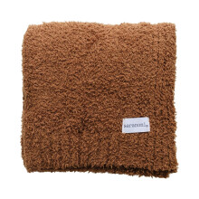 Luxusn detsk deka SARANONI Bamboni | Ply ov deka pre chlapcov a dievcat | Deka na rozl cku s dietatom 81 x 102 cm | Karamelov
