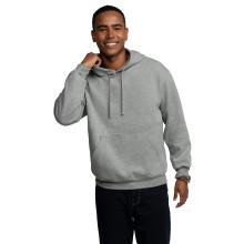 Fruit of the Loom Eversoft Fleece Hoodies, feuchtigkeitsableitendes und atmungsaktives Kapuzen-Sweatshirt, grau melierter Pullover, Größe XX-Large