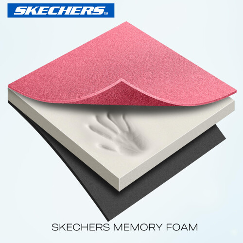 Skechers Capa de Volante Rosa Skechers, Capa de Volante em Espuma Memória, 14.5-15 polegadas, Design Confortável Antiderrapante 2