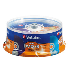 DVD-R disky Verbatim Life Series, r   zne farby, balenie 25 kusov
