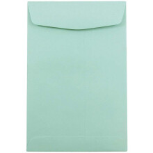 JAM PAPER 6 x 9 Open End Katalogi Premium-kirjekuoret - Aqua Blue - 50/Pack