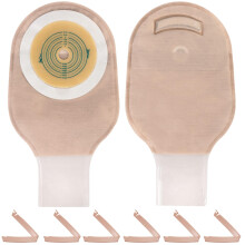 LotFancy Bolsas de Colostomia, Pacote de 20, Suprimentos de Ostomia, Bolsos Dranáveis com Fecho de Clampe
