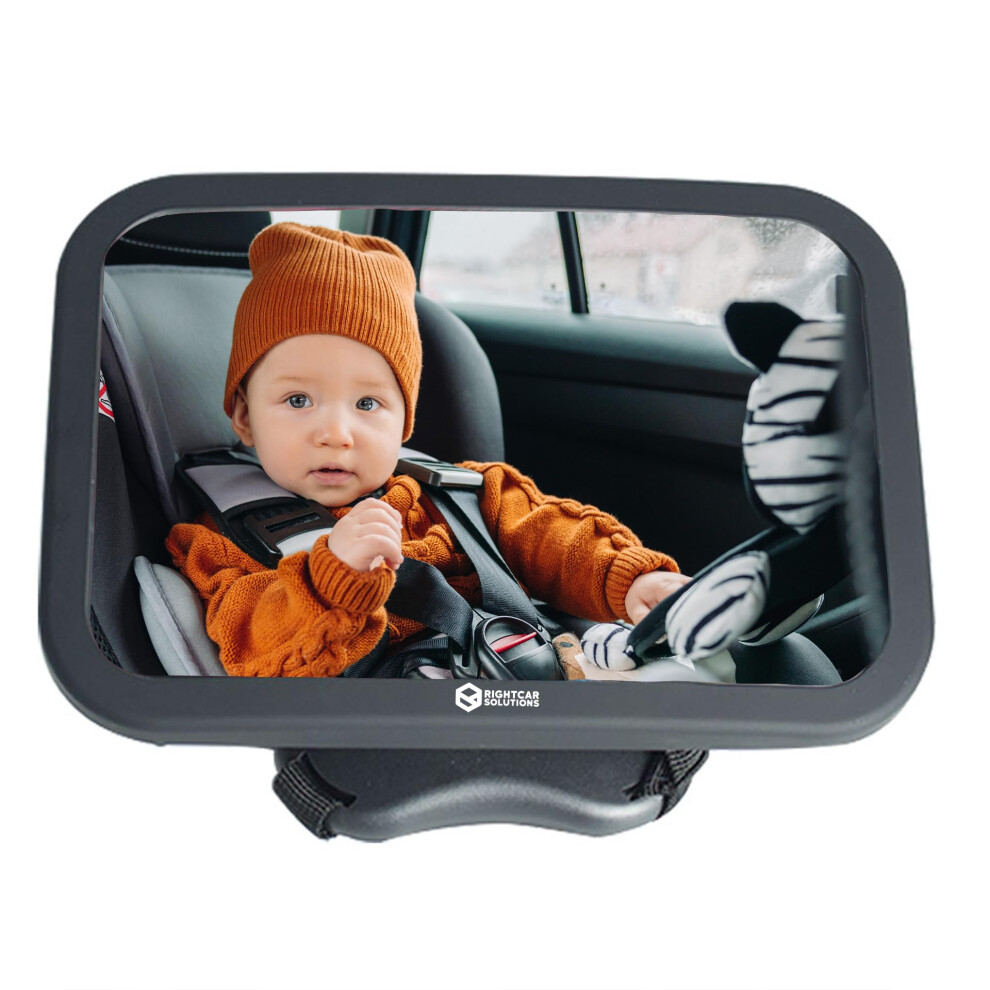 Baby Car Mirror For Infant | Rear Facing Car Seat Mirror For Infant & Newborn | Shatterproof Wide Crystal Clear View For Car Journ Rightcar Solutions