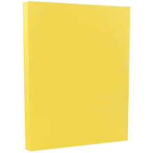JAM PAPER Vellum Bristol 65lb Karton – 8,5 x 11 Deckblatt – 147 g/m² – Gelb – 50 Blatt/Packung