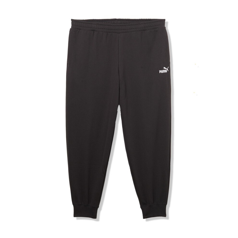 Puma Men's Essentials Fleece Sweatpants (Available In Big & Tall) Closed Leg Ss25 Large Black