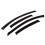TuningPros WV-270 Window Visor Deflector Rain Guard Dark Smoke 4-PC Set 1