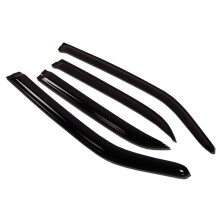 TuningPros WV-785-2 Finestra Visor Deflector Rain Guard Dark Smoke 4-PC Set
