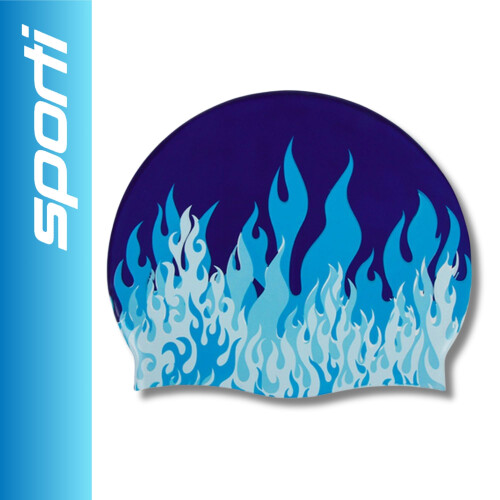 Sporti Fast Flames Silikone Badeh?tte - Multi Bl? 1