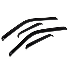 TuningPros WV-474 Window Visir Deflector Rain Guard Dark Smoke 4-stk.