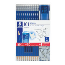 Staedtler Norica -kyn   setti pyyhekumilla ja teroittimella, 101 kpl