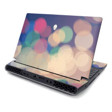 MightySkins Skin para Alienware AREA-51M R2 (2020) - Preto Abstrato | Protetor, Durável e Único