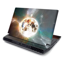 MightySkins Skin para Alienware AREA-51M R2 (2020) - Preto Abstrato | Protetor, Durável, e Único