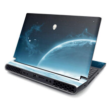 MightySkins Skin para Alienware AREA-51M R2 (2020) - Preto Abstrato | Protetor, Durável e Único