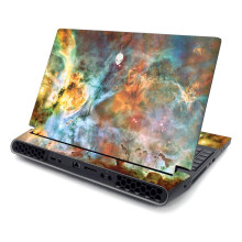 MightySkins Skin para Alienware AREA-51M R2 (2020) - Preto Abstrato | Protetor, Durável e Exclusivo