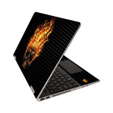 MightySkins Skin de Fibra de Carbono para HP Pavilion x360 15" (2020) - Hot Head | Protetor Estiloso