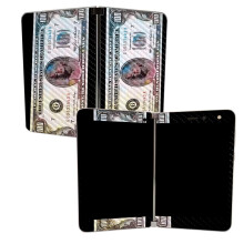 MIGHTY SKINS MightySkins Carbon Fiber Skin for Microsoft Surface Duo - Monroe Currency | Protective Durable Textured Carbon Fiber Finish | Easy to A