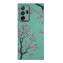 MightySkins Carbon Fiber Skin for Samsung Galaxy Note 20 Ultra 5G - Cherry Blossom Tree | Protective Durable Textured Carbon Fiber Finish | Easy to