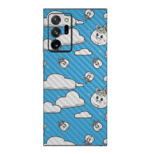 MightySkins Carbon Fiber Skin for Samsung Galaxy Note 20 Ultra 5G - Unicorn Clouds | Protective Durable Textured Carbon Fiber Finish | Easy to Apply