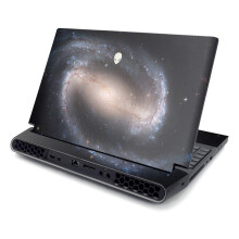 MightySkins Skin para Alienware AREA-51M R2 (2020) - Preto Abstrato | Protetor, Durável e Único | Fácil de Aplicar