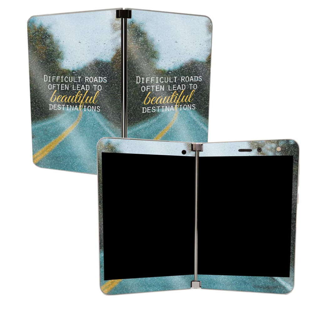 Mightyskins Glossy Glitter Skin For Microsoft Surface Duo - Difficult Roads | Protective Durable High-Gloss Glitter Finish | Easy To Apply Remove A 705675725868