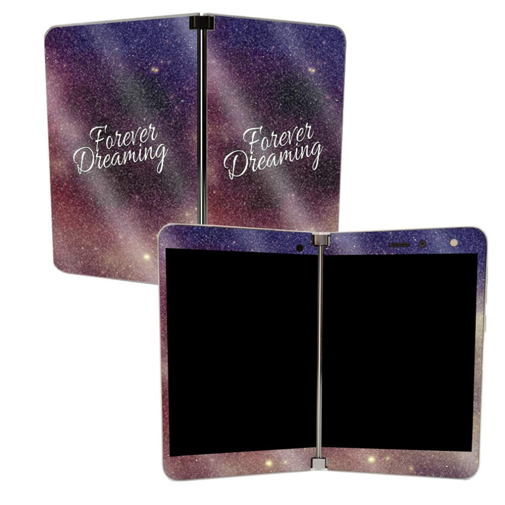 Mightyskins Glossy Glitter Skin For Microsoft Surface Duo - Forever Dreaming | Protective Durable High-Gloss Glitter Finish | Easy To Apply Remove 705675725271