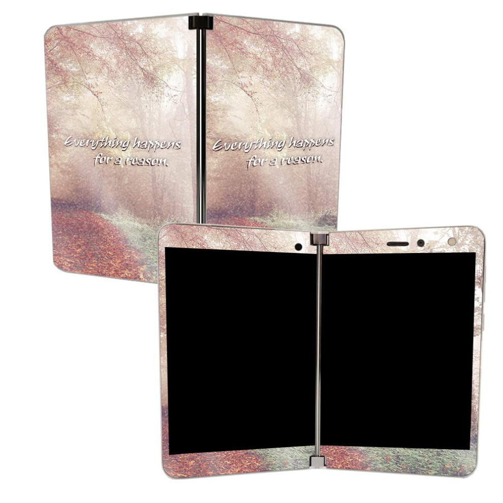 Mightyskins Glossy Glitter Skin For Microsoft Surface Duo - Happens For A Reason | Protective Durable High-Gloss Glitter Finish | Easy To Apply Remo 705675724663