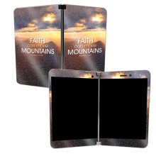 Mightyskins Skin Glossy Glitter Skin para Microsoft Surface Duo - Move Mountains | Acabado protector de brillo de alto brillo duradero | Fcil de apl