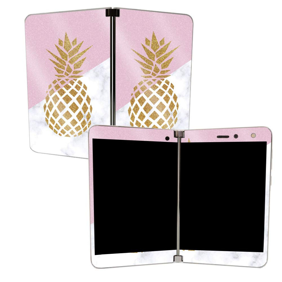 Mighty Skins Mightyskins Glossy Glitter Skin For Microsoft Surface Duo - Pretty Pineapple | Protective Durable High-Gloss Glitter Finish | Easy To Ap 705675722829
