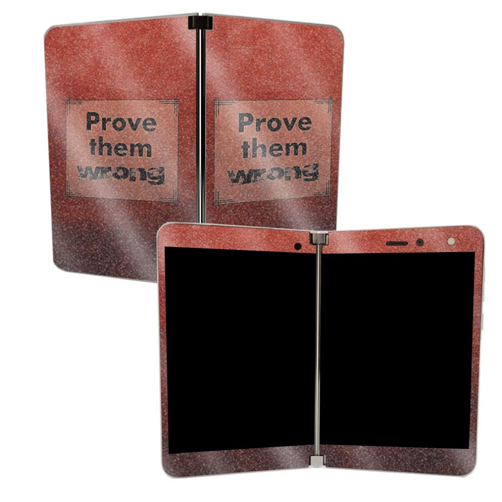 Mightyskins Glossy Glitter Skin For Microsoft Surface Duo - Prove Them Wrong | Protective Durable High-Gloss Glitter Finish | Easy To Apply Remove 705675722805