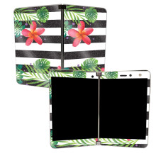 Mighty Skins Mightyskins Skin Glosy Glitter Skin para Microsoft Surface Duo - Tropical Stripes | Acabado protector de brillo de alto brillo duradero