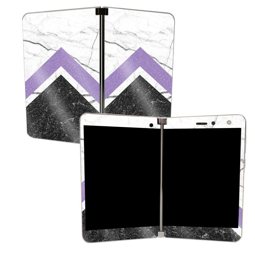 Mighty Skins Mightyskins Glossy Glitter Skin For Microsoft Surface Duo - Geometric Marble | Protective Durable High-Gloss Glitter Finish | Easy To Ap 705675725073