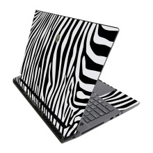 MightySkins Skin para Alienware M17 R3 (2020) & M17 R4 (2021) - Zebra Negra | Vinil Protetor