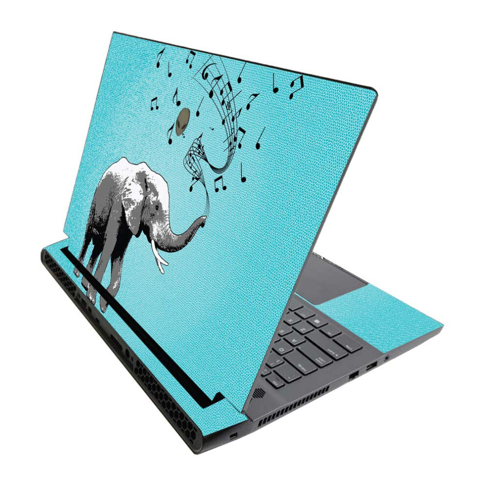 Mightyskins Skin For Alienware M17 R3 (2020) & M17 R4 (2021) - Musical Elephant | Protective Viny Wrap | Easy To Apply And Change Style | Made In The 705675645289