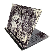 MightySkins Skin voor Alienware M17 R3 (2020) & M17 R4 (2021) - Nest Sketch | Beschermende folie