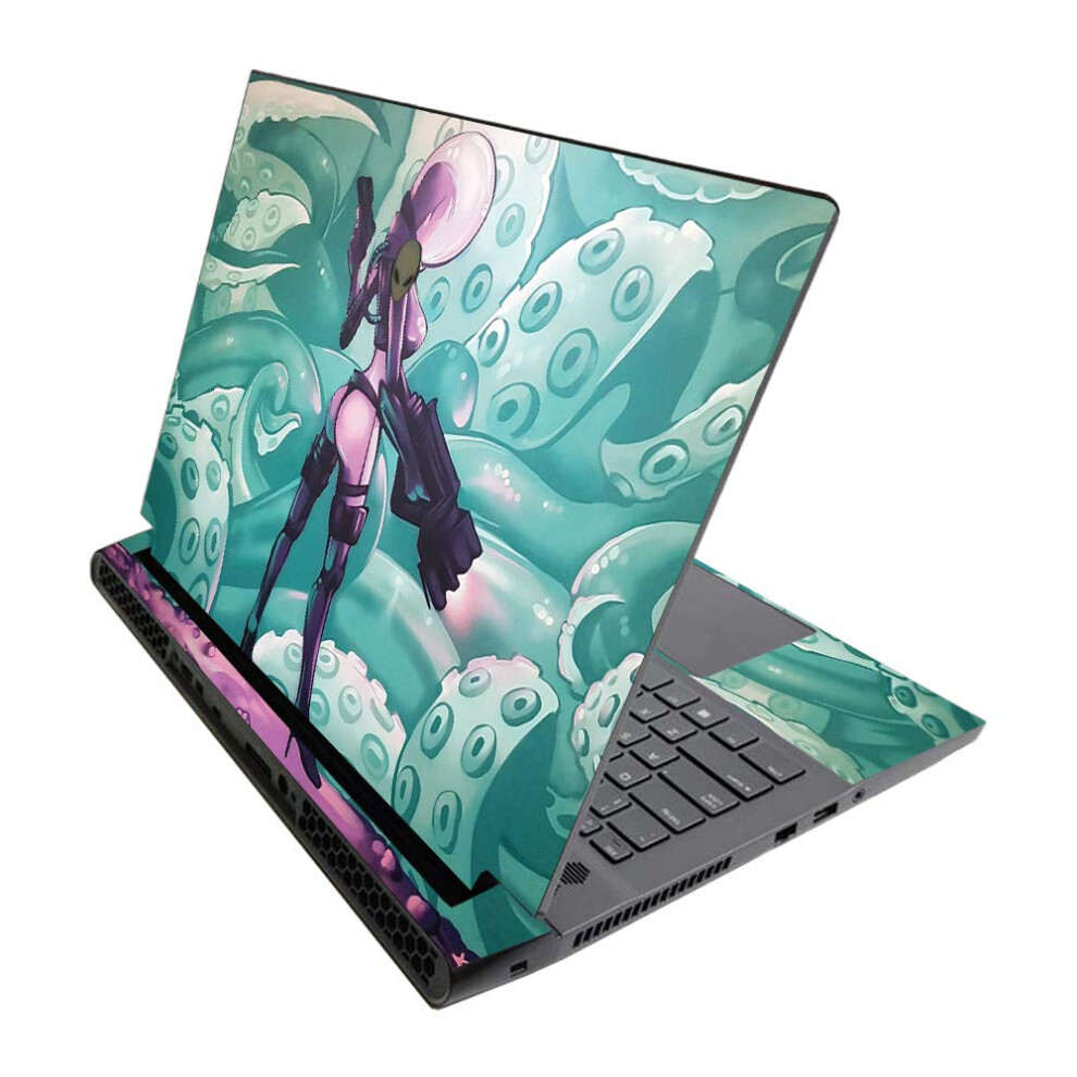 Mightyskins Skin For Alienware M17 R3 (2020) & M17 R4 (2021) - Tentacle Invasion | Protective Viny Wrap | Easy To Apply And Change Style | Made In The 705675643049