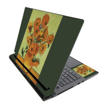 Mightyskins Skin for Alienware M17 R3 (2020) y M17 R4 (2021) - Van Gogh Sunflowers | Envoltura protectora y unida | Fcil de aplicar y cambiar estilo