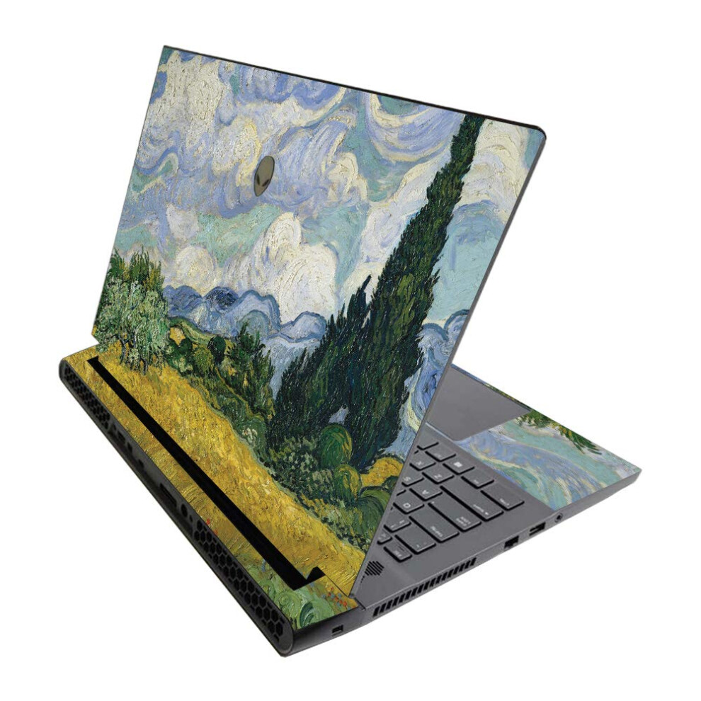 Mightyskins Skin For Alienware M17 R3 (2020) & M17 R4 (2021) - Wheatfield With Cypresses | Protective Viny Wrap | Easy To Apply | Made In The Usa 705675642219