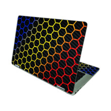 MightySkins Skin de Fibra de Carbono Compatível com HP Chromebook x360 14 (2021) - Honeycomb Primário