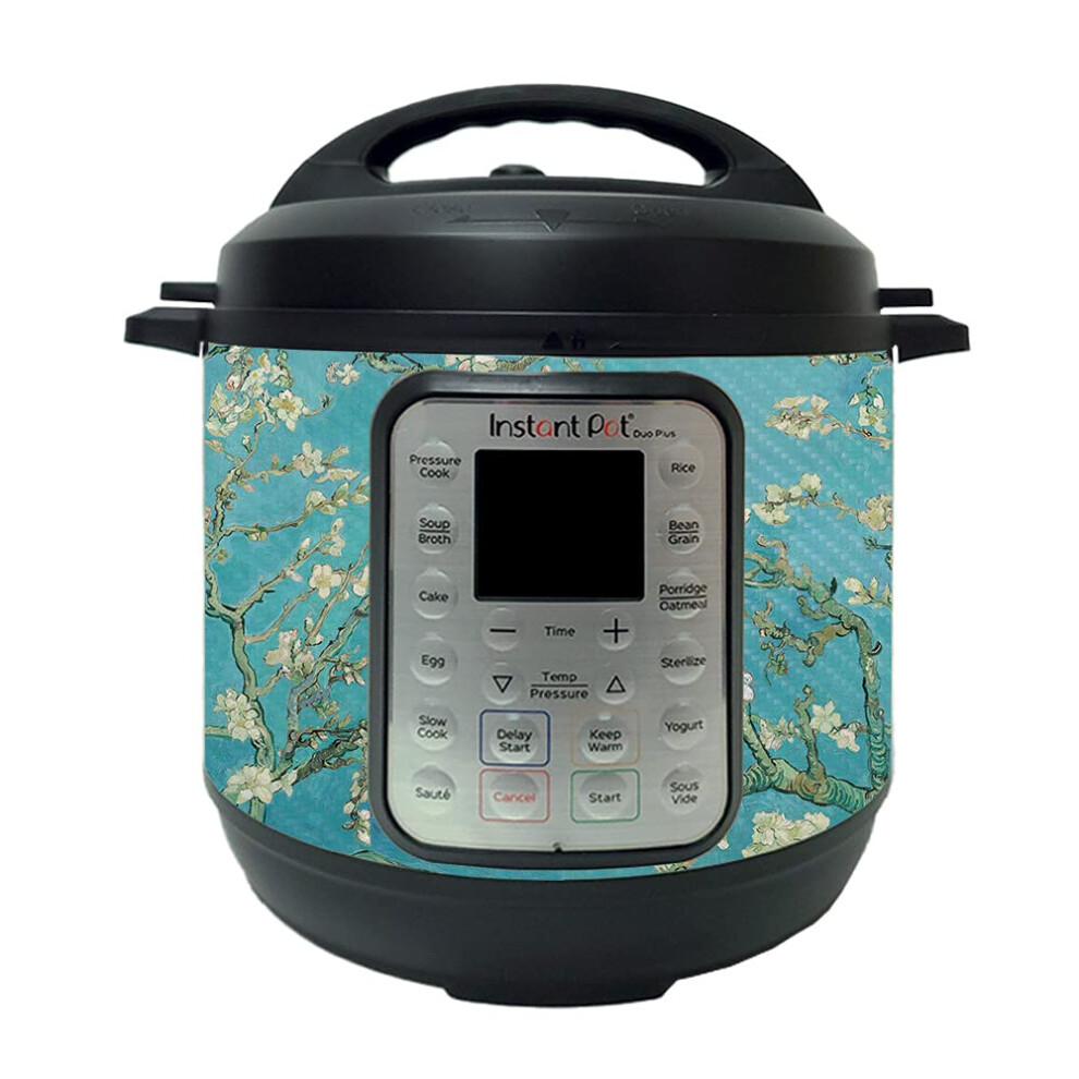 Mightyskins Carbonfaser-Schutzhlle, Kompatibel Mit Instant Pot Duo 6-QT Mandelblte | Schtzende, Langlebige, Strukturierte Carbonfaser-Oberfl-image