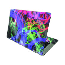 MightySkins Glossy Glitter Skin compatibile con HP Chromebook x360 14 (2021) - Neon Splatter | Finitura protettiva e durevole con glitter lucidi