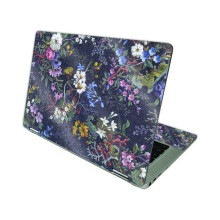 MightySkins Glossy Glitter Skin compatibile con HP Chromebook x360 14 (2021) - Midnight Blossom | Finitura protettiva e durevole con glitter luci