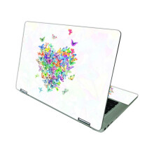 Mightyskins Glohsy Glitter Skin compatible con HP Chromebook X360 14 (2021) - Wildheart | Acabado protector de brillo de alto brillo duradero | Fcil