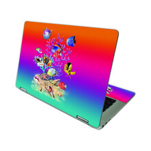 MightySkins Skin compatibile con HP Chromebook x360 14 (2021) - Coral Garden | Pellicola protettiva in vinile resistente e unica | Facile da appl