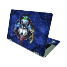 Mightyskins Skin compatible con HP Chromebook X360 14 (2021) - Wolf Dreamcatcher | Cubierta protectora de calcomana de vinilo duradera y nica | Fc